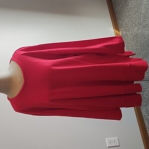 NWT Vintage Red Chaus Woman stretch top